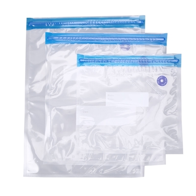 أكياس BPA خالية من الغذاء Sous Vide أكياس SGS فراغ الختم مع سحاب
