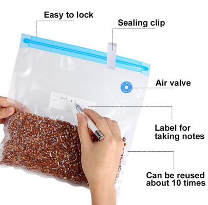 أكياس تخزين الطعام لفترة طويلة أكياس Sous Vide أكياس فراغ السدادة مع صمام الهواء
