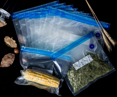 قابلة لإعادة الاستخدام Zip Lock فراغ السداده أكياس Sous Vide لتخزين الطعام والطبخ